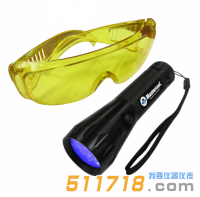 美國Mastercool 53517-UV緊湊型紫外手電筒17個LED紫外燈泡
