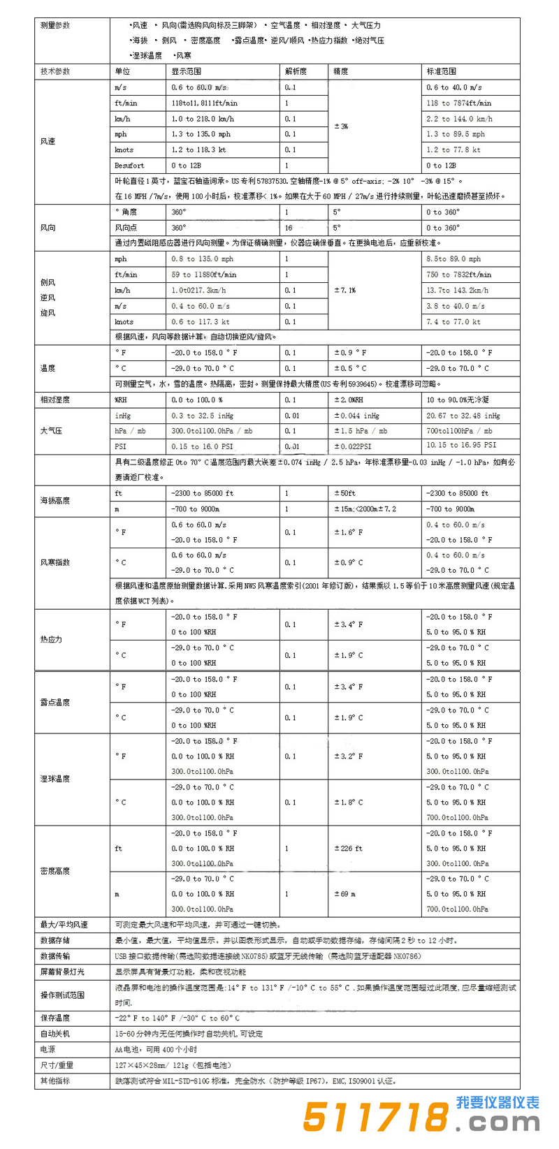 美國(guó)NK5700AL(Kestrel5700AL)彈道應(yīng)用精英氣象儀技術(shù)參數(shù).png